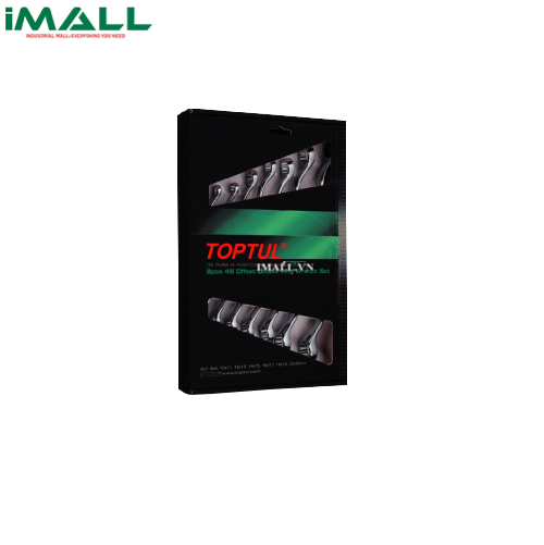 Bộ cờ lê 2 đầu vòng 45 độ 8 món (AAAH: 6x7~20x22mm) TOPTUL GAAE0814