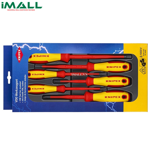 Bộ Tô Vít Mũi Slim VDE Mũi Slotted / Phillips®  Knipex 00 20 12 V02