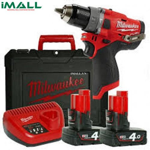 Máy khoan động lực Milwaukee M12 FPD-402C SET (2 pin x 4.0Ah, 1 sạc)