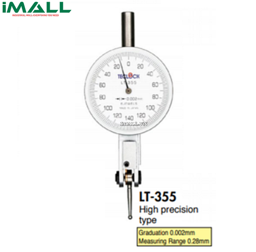 Đồng hồ so chân gập TECLOCK LT-355 (0.28mm/0.002mm; Tự ly hợp)
