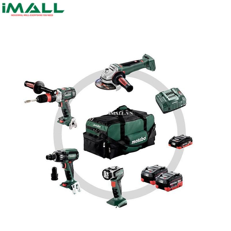 Bộ dụng cụ cầm tay chạy bằng pin METABO COMBO SET 4.1 LIHD (GB 18 LTX BL Q I + WB 18 LTX BL 125 QUICK + SSW 18 LTX 400 BL + ULA) (691015000)