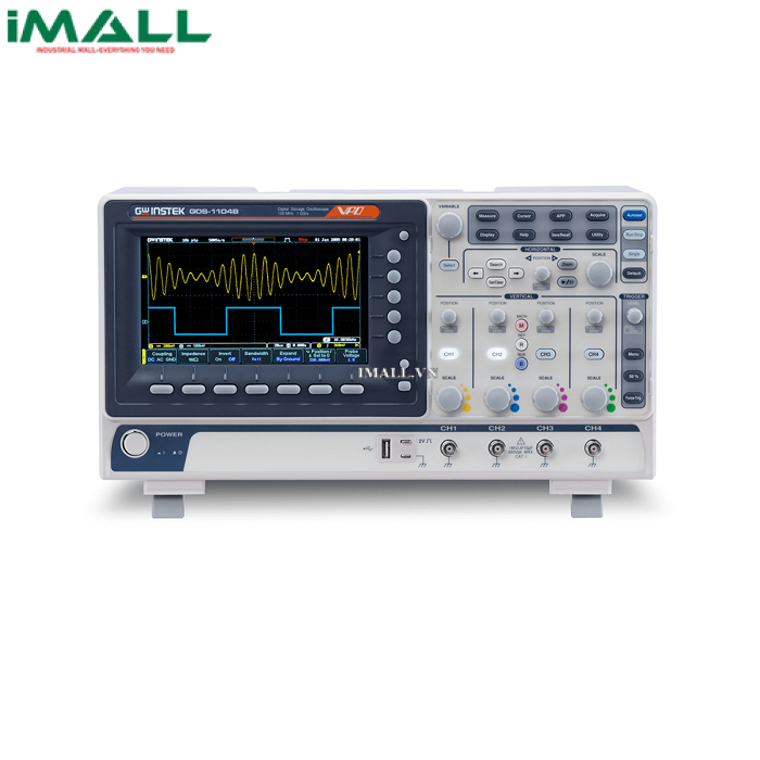 Máy hiện sóng số GW INSTEK GBS-1104 (100Mhz, 4 kênh, 1Gsa/s)
