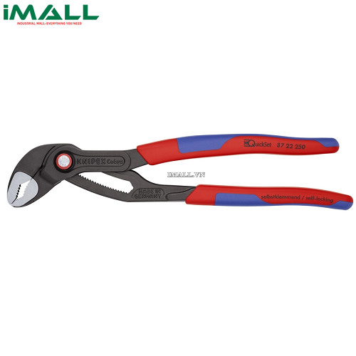 Kìm Nước Mỏ Quạ Cobra® Mở đến Ø50mm dài 250mm Quickset Knipex 87 22 250