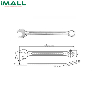 Cờ lê vòng miệng hệ mét Yato YT-0355 (26mm)
