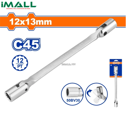 Cờ lê 2 đầu tuýp lắc léo 18x19mm Wadfow WTH2E06