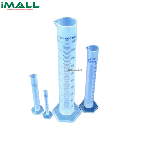 Ống đong nhựa đục, PP 100ml CV xanh AZLON -Anh (100ml, 250mm) SciLab CPB0100P