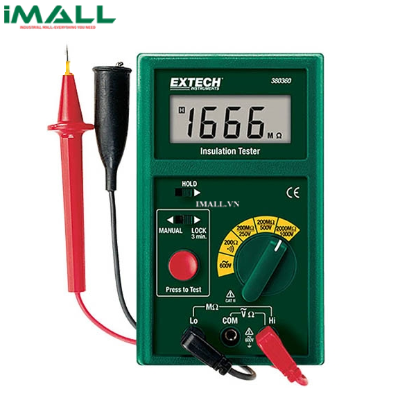 Đồng hồ đo điện trở cách điện Extech 380360 (1000V, 2000MOhm)