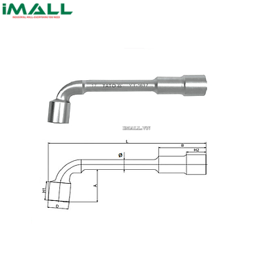 Cờ lê điếu chữ L 2 đầu lục giác Yato YT-1629 (9mm)