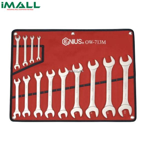 Bộ cờ lê hai đầu mở 13 chiếc hệ mét GENIUS OW-713M (6mm~32mm)