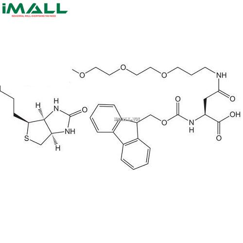 Hóa chất Fmoc-Asp(biotinyl-PEG)-OH  (C₃₉H₅₃N₅O₁₀S; Chai thủy tinh 500mg) Merck 8521138500