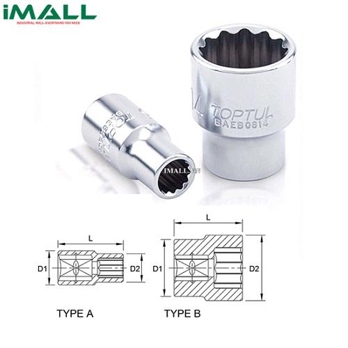 Tuýp bông 1/4" TOPTUL BAEB0804