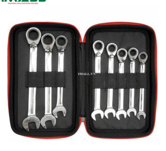 Bộ cờ lê vòng miệng tự động có khóa 8 chi tiết Yato YT-3908 (10-19mm)