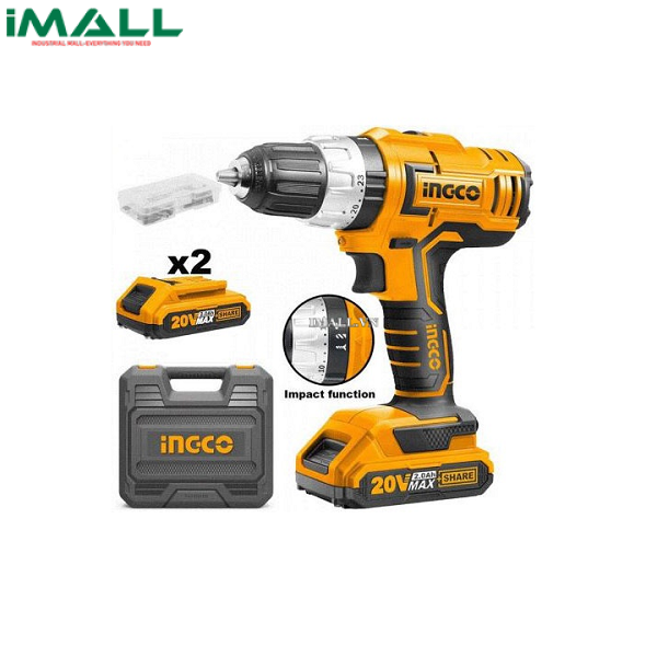Máy khoan búa dùng pin Ingco CIDLI20031 (20V)