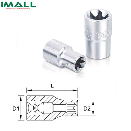 Tuýp sao 1/4" TOPTUL BAED0804