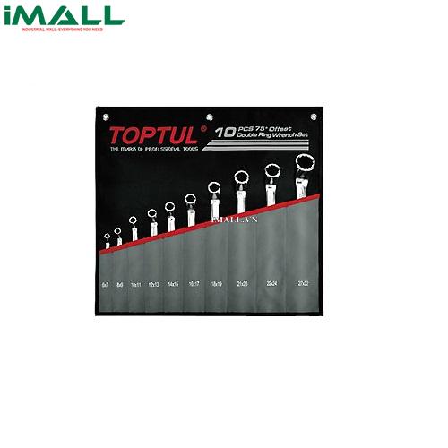 Bộ cờ lê 2 đầu tròn lệch 75 độ 10 món (AAEI: 6x7 ~ 27x32mm) Toptul GPCI1001