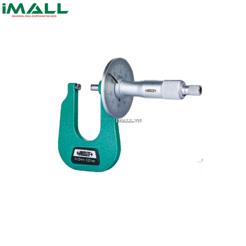 Panme đo độ dày tấm kim loại cơ khí INSIZE 3263-15A (0-15mm/0.01mm/SR5)