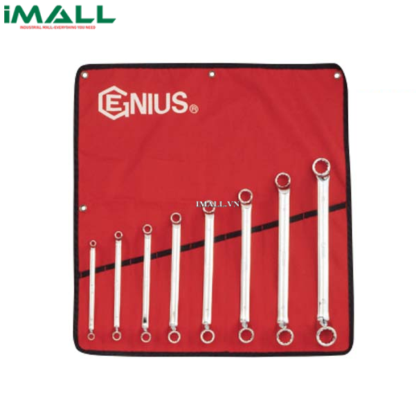 Bộ cờ lê hai đầu tròng loại bóng 8 chiếc hệ mét GENIUS DE-708M (6~22mm)
