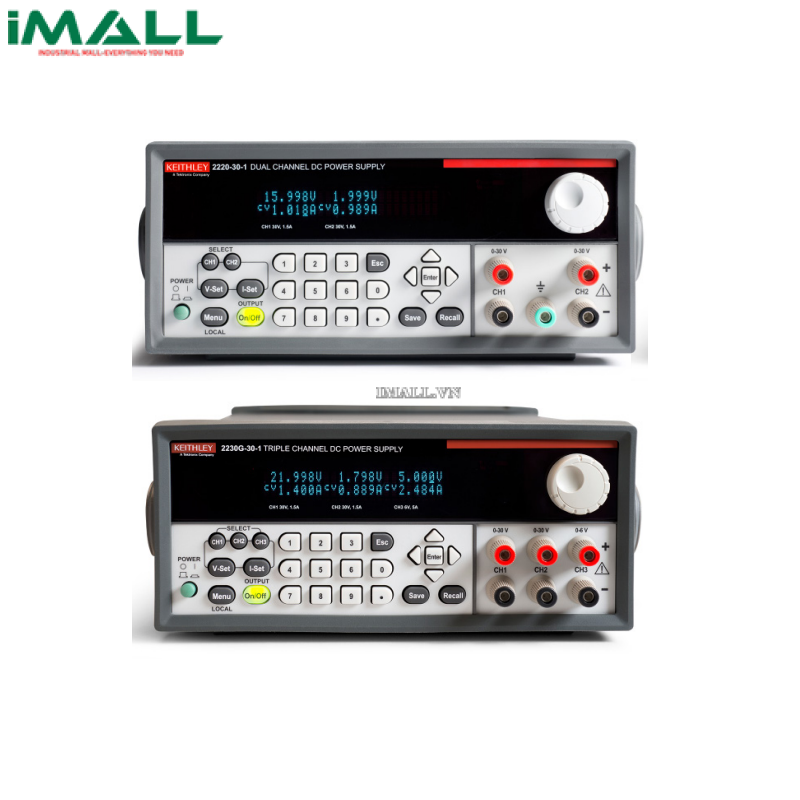 Nguồn lập trình DC Keithley 2220-30-1 (2x30V/1.5A, 90W, 2 kênh)