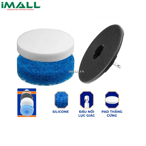 Bộ 3 miếng chà sàn và đế tròn 3.5" Wadfow WND4405
