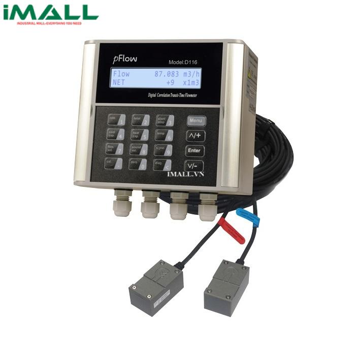 Máy đo lưu lượng bằng sóng siêu âm Pflow D116 (D116-4-CP037-030, Đường kính 25mm ~ 1200mm, 1.0%, 10-36V vào, 4-20mA out)