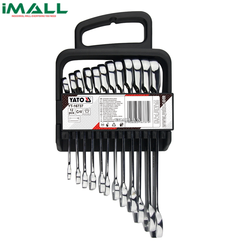 Bộ cờ lê đảo chiều 12 chi tiết Yato YT-16737 (8-19mm)