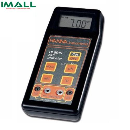 Máy đo ghi đầu ra pH/mV/°C cầm tay HANNA HI8915 (0.00~14.00 pH, -1999 ~ +1999 mV)