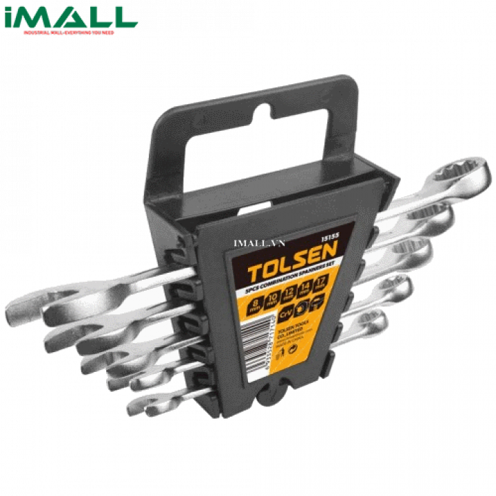 Bộ khóa vòng miệng 5 chi tiết Tolsen 15155 (5~17mm)