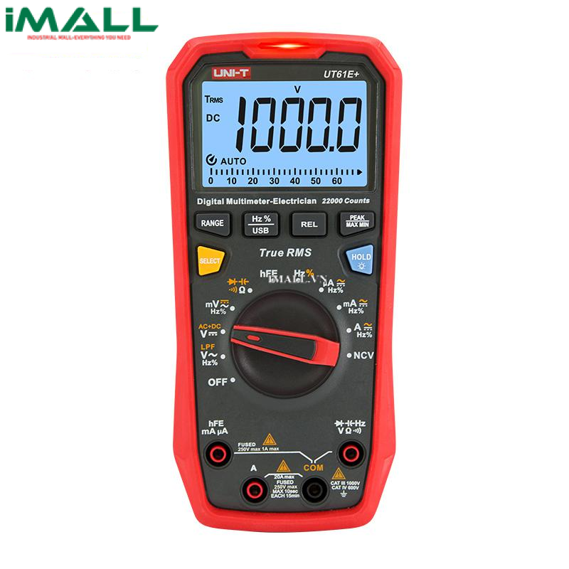 Đồng hồ vạn năng số UNI-T UT61E+ (đo biến tần, 1000V True RMS, 20A)