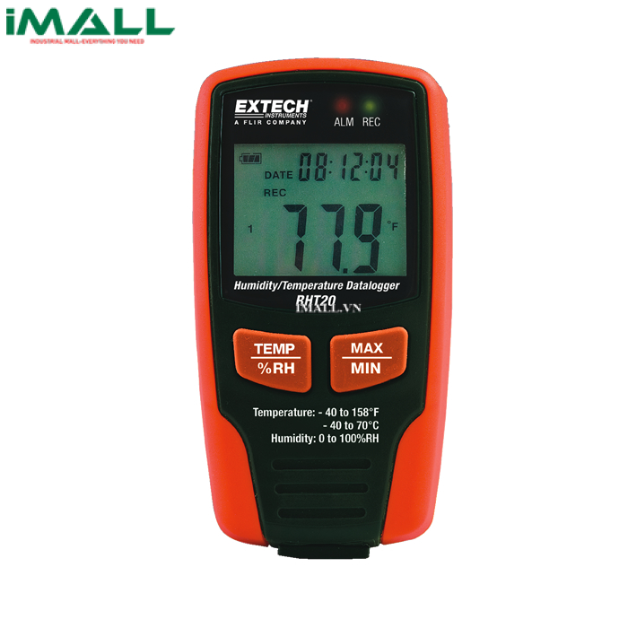 Bộ ghi dữ liệu nhiệt độ, độ ẩm EXTECH RHT20 (-40 đến 70°C)