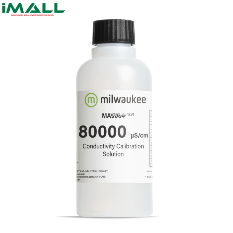 Dung dịch chuẩn độ dẫn điện EC (80,000 uS/cm) Milwaukee MA9064 (Chai 230 ml)