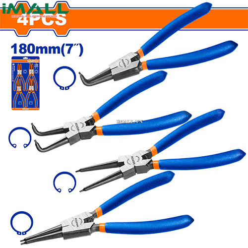 Bộ 4 kềm mở phe 7" Wadfow WPS2604
