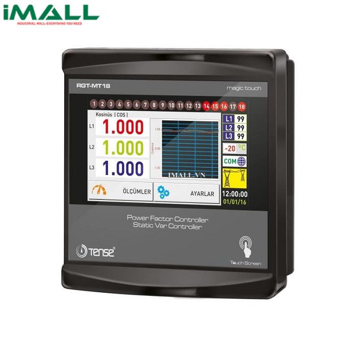 Bộ điều khiển công suất tụ bù tự động 18 cấp độ TENSE RGT-MT18 (Màn hình cảm ứng, Có truyền thông)