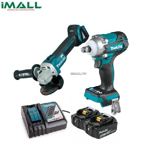 BỘ MÁY VẶN BULONG VÀ MÁY MÀI GÓC DÙNG PIN 18V MAKITA DLX2406TX1