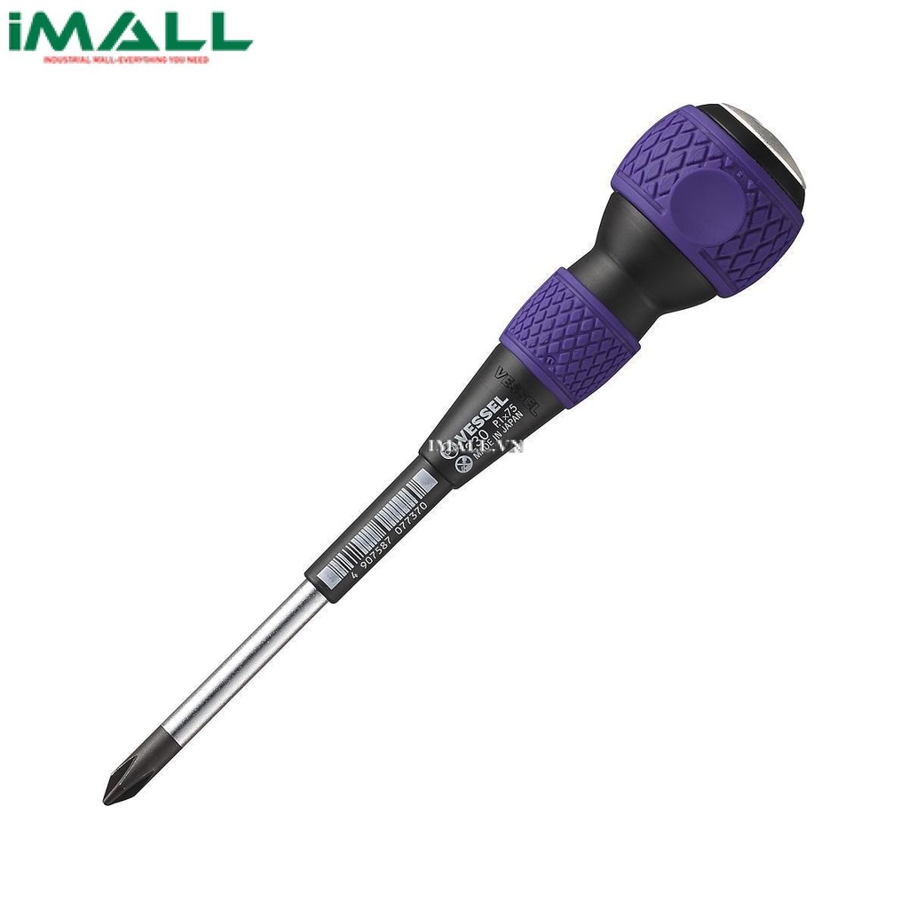 Tô vít 4 cạnh cán đầu bi Vessel 230 (No.1x75mm)