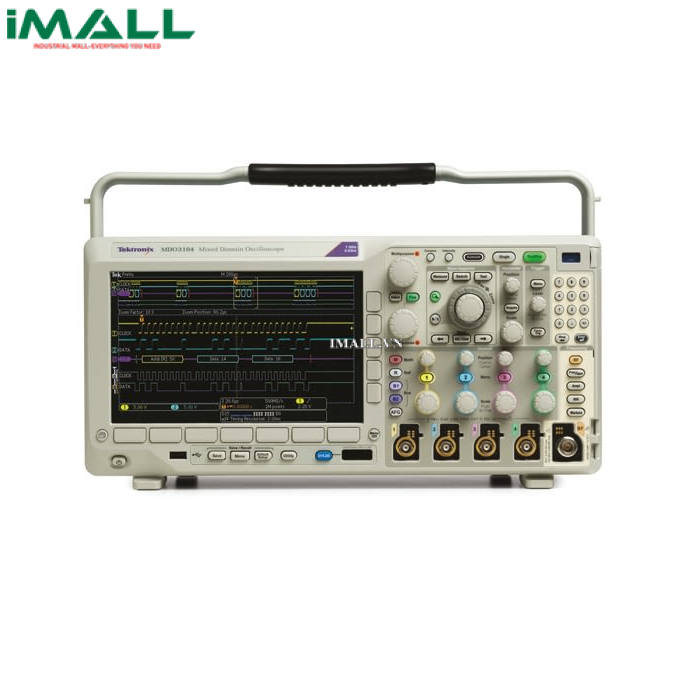 Máy hiện sóng số Tektronix MDO3024 (200Mhz, 4 kênh, 2.5GS/s, chức năng phân tích phổ, phát xung, phân tích giao thức phân tích logic)