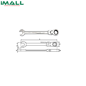 Cờ lê vòng miệng tự động lắc léo Yato YT-1684 (18mm)