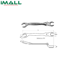 Cờ lê 2 đầu miệng loe lắc léo Yato YT-0182 (10mm)