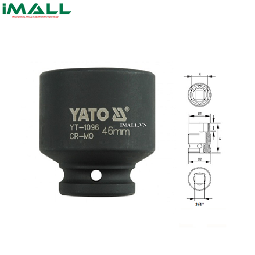 Khẩu mở ốc cho súng Yato YT-1096 (3/4", 46mm)