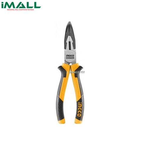 Kìm mũi nhọn mỏ cong (6") INGCO HBNP28168