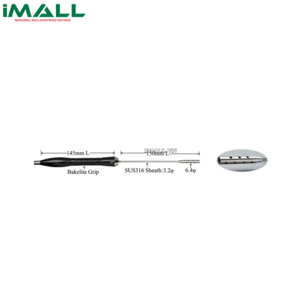 Đầu dò nhiệt độ RTD EZDO SF010 (450°C, Pt100, 0.75 class)