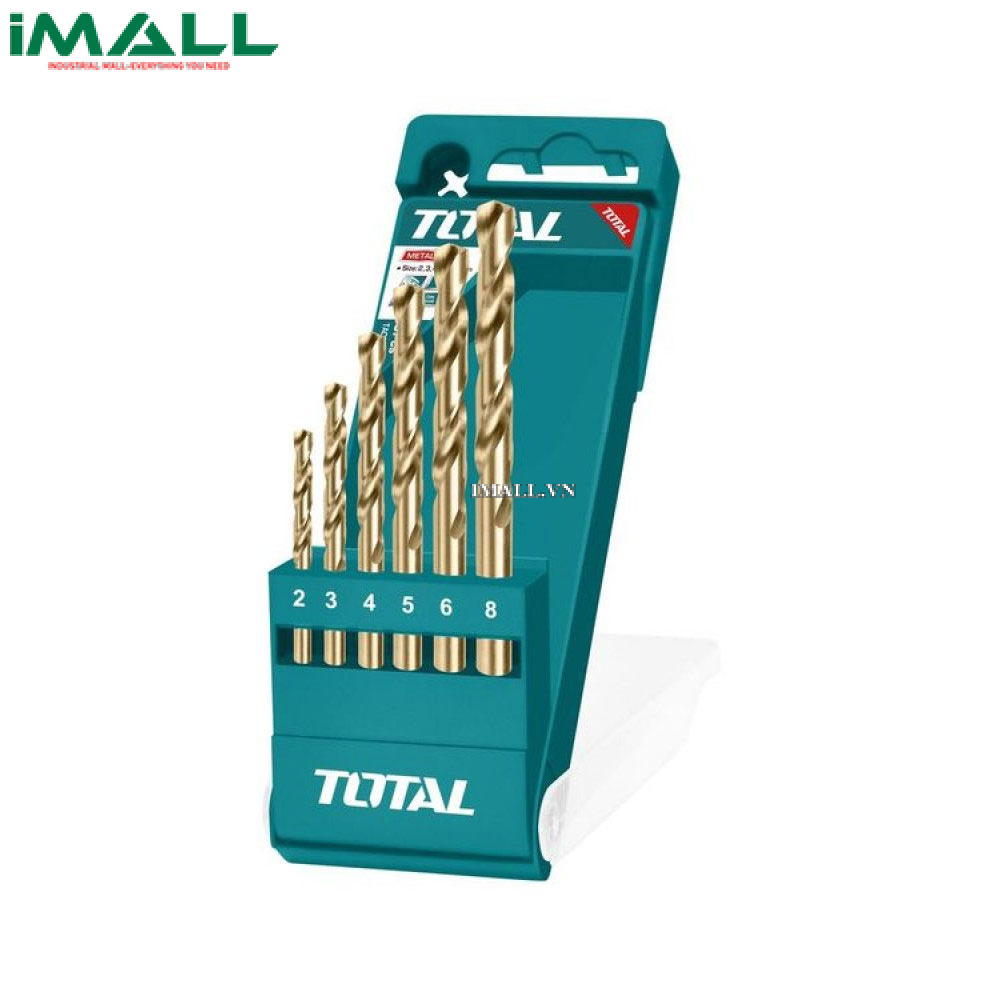 Bộ mũi khoan kim loại HSS 6 chi tiết Total TACSD0065