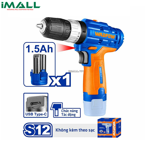 Máy khoan búa dùng pin Lithium-ion 20V Wadfow WCDP521