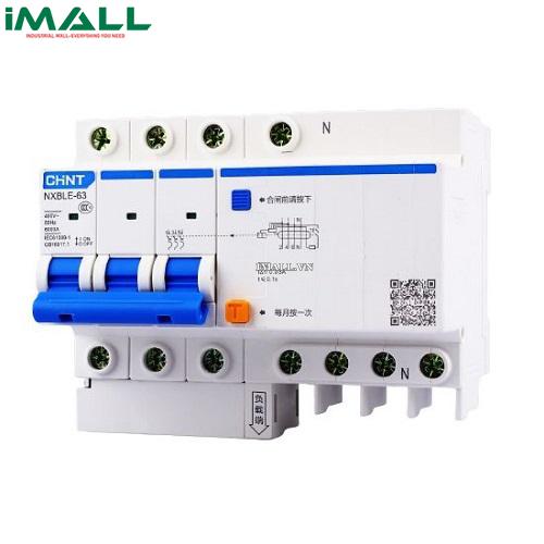 RCBO Chint NXBLE-63 40A 3P+N 30mA 6kA