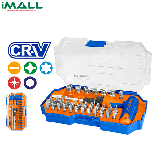 Bộ 45 chi tiết bắt vít và tay vặn chữ T Wadfow WSS8B45