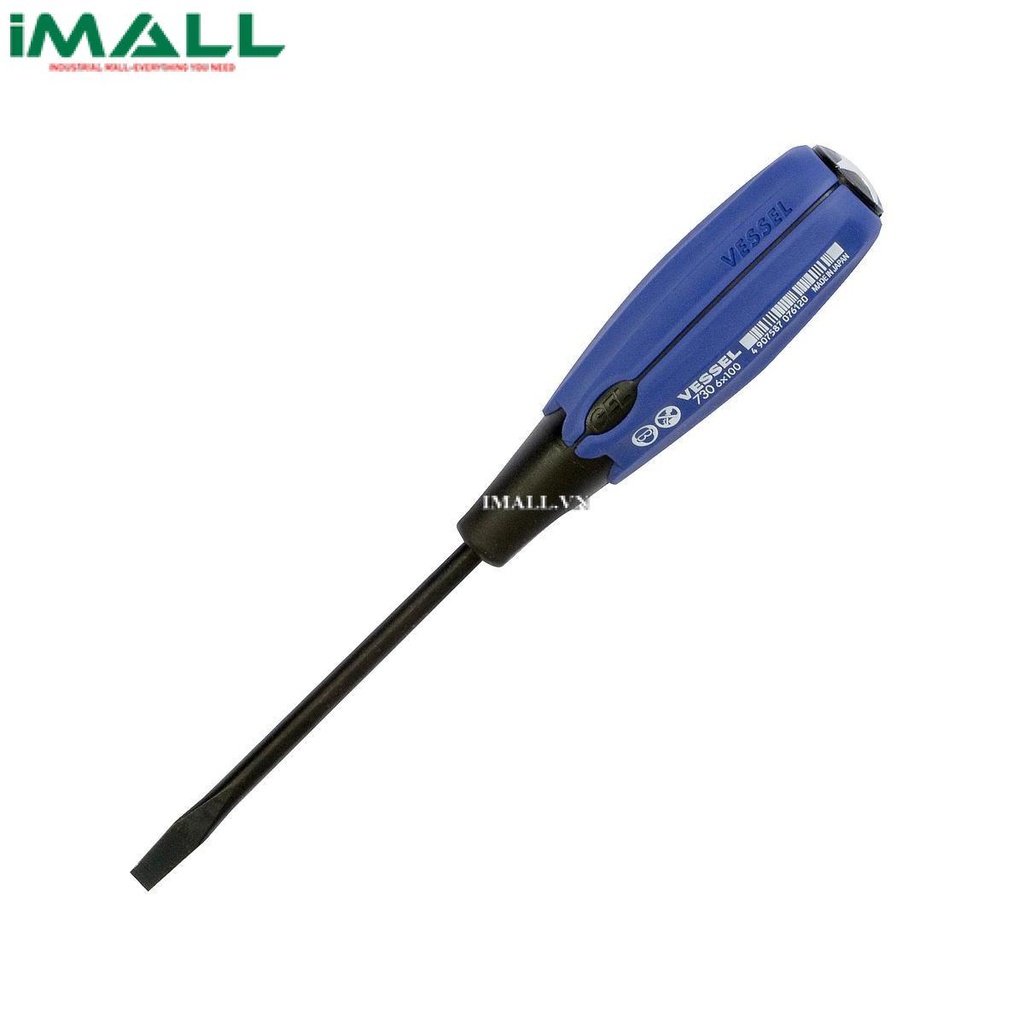 Tô vít 2 cạnh cán nhựa mềm Vessel 730 (6x100mm)