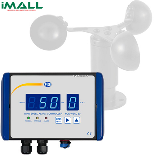 Máy đo tốc độ gió  (0~50 m/s; 24 VDC, 0~10V, kèm Certificate ISO) PCE WSAC 50-320