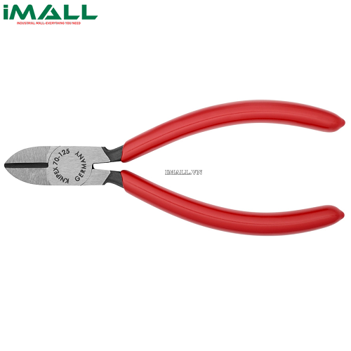 Kìm Cắt Mũi Thon (125mm, Cắt Thép Ø 2.3 mm) Knipex 70 01 125