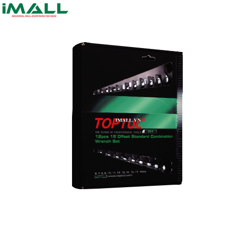Bộ cờ lê vòng miệng mờ 12 món ( AAEB: 6~19mm) TOPTUL GAAE1211