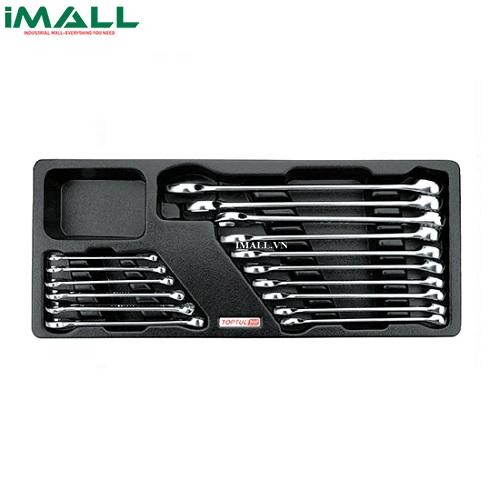 Bộ cờ lê vòng mở 15 độ 16 món (AAEB size: 6~24mm) TOPTUL GAAT1602