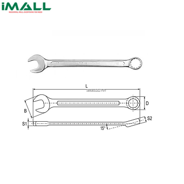 Cờ lê vòng miệng hệ mét Yato YT-0360 (32mm)